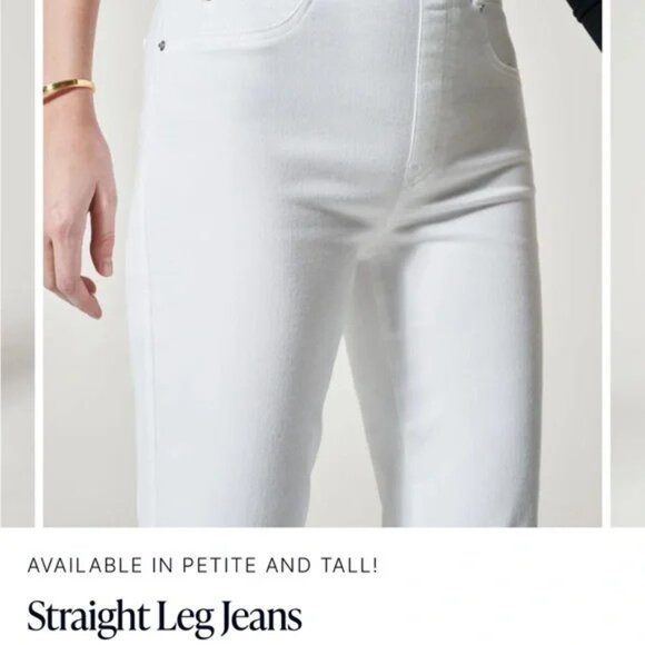 NEW Spanx SPANXshape EveryWear Straight Leg Denim Jeans - 20354R - Sz Medium - Picture 5 of 7